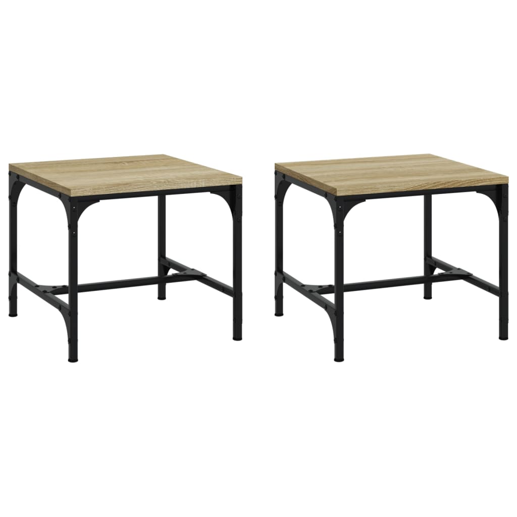 Mese laterale 2 buc. stejar sonoma 40x40x35 cm lemn prelucrat GartenMobel Dekor