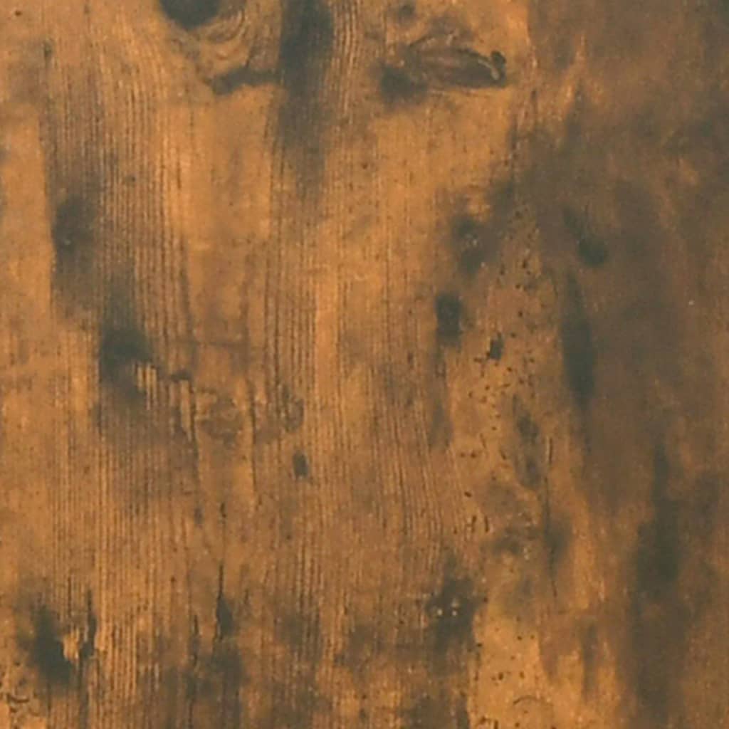 Raft de cărți stejar fumuriu 100x33x100 cm lemn prelucrat/ oțel GartenMobel Dekor