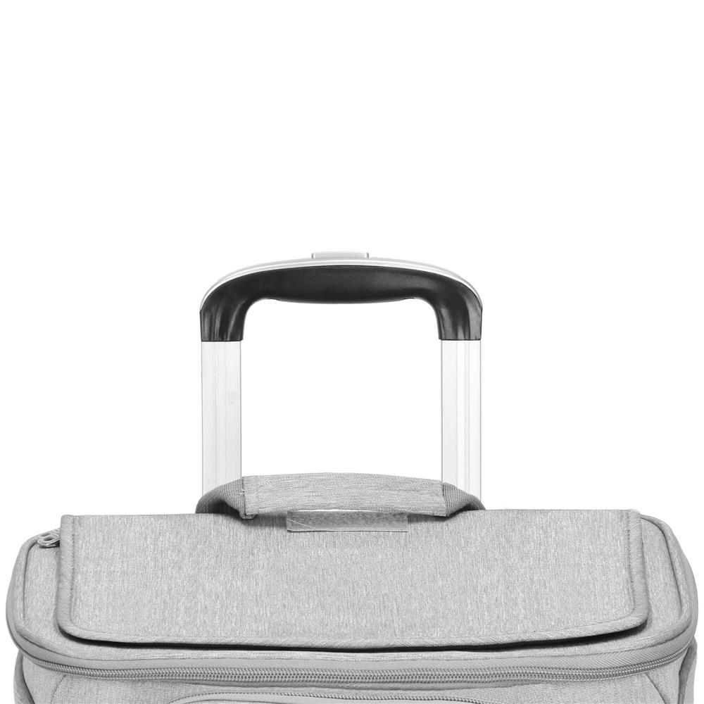 Carucior tip troller pentru transport animale, dublu cu 2 compartimente separate, maxim 22 kg, 55x34x26 cm, gri Household NewTrend