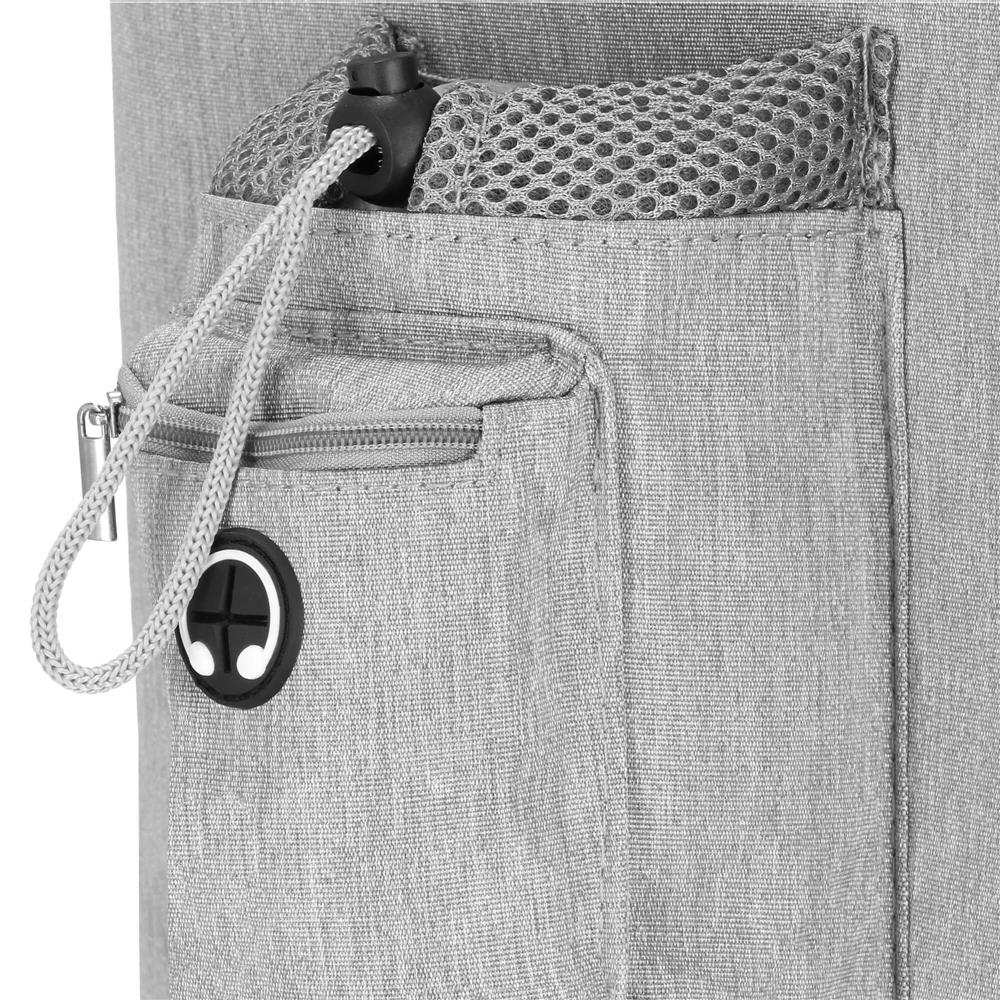 Carucior tip troller pentru transport animale, dublu cu 2 compartimente separate, maxim 22 kg, 55x34x26 cm, gri Household NewTrend