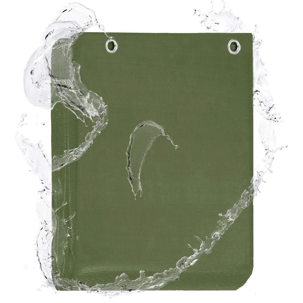 Prelata din polietilena impermeabila laminata, 120g/m2, 2x4m, verde Household NewTrend
