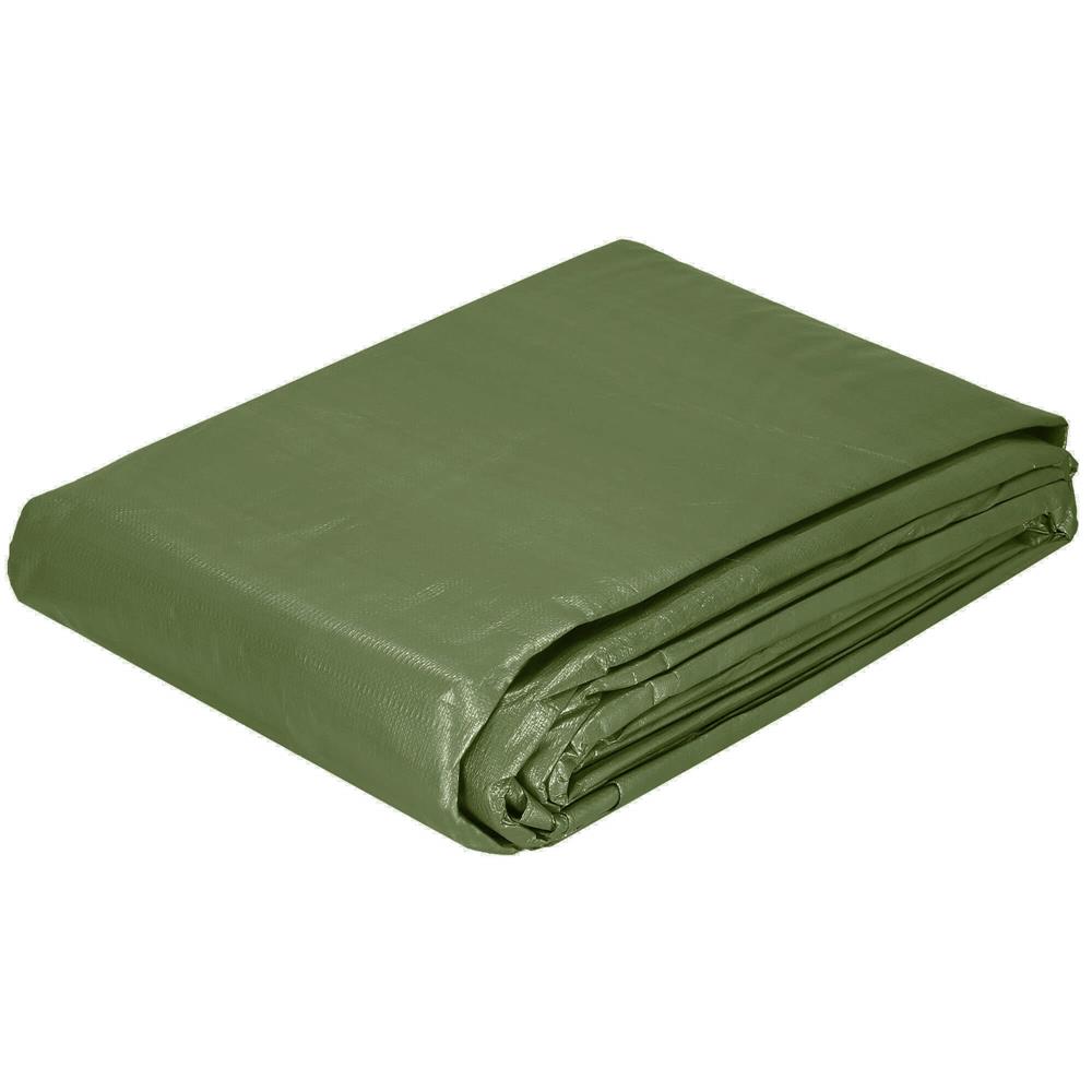 Prelata din polietilena impermeabila laminata, 120g/m2, 2x4m, verde Household NewTrend
