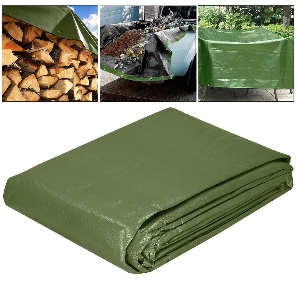 Prelata din polietilena impermeabila laminata, 120g/m2, 2x4m, verde Household NewTrend