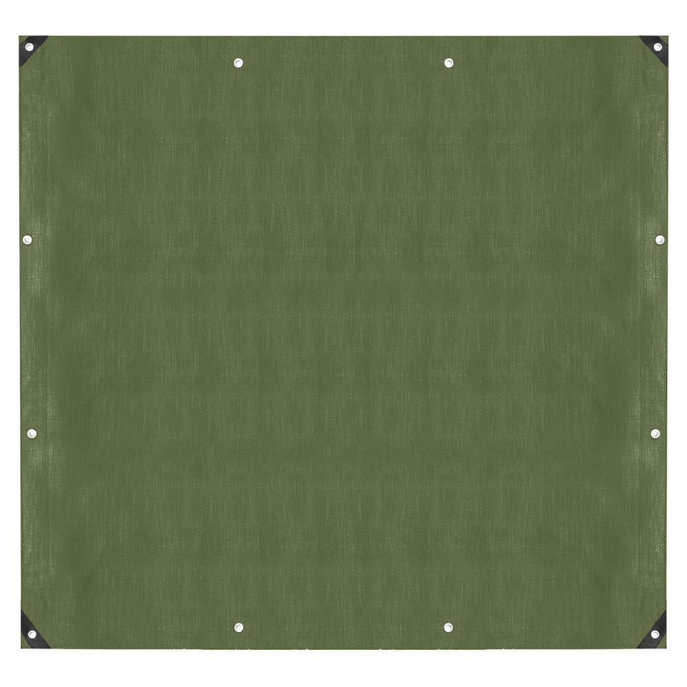 Prelata din polietilena impermeabila laminata, 120g/m2, 3x3m, verde Household NewTrend