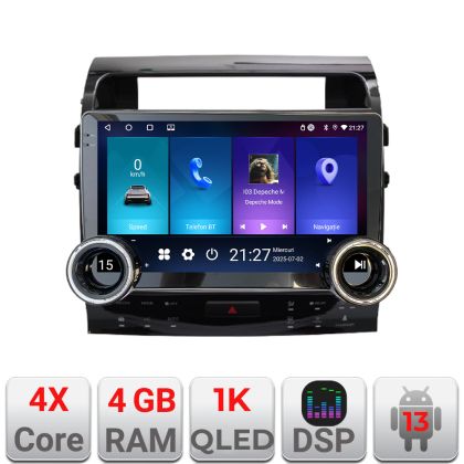 Navigatie Toyota Landcruiser L200 V8 2008-2020 Kit-381-type-a Edotec  4+64 10.5 inch Incell 1K android Wifi 5Ghz gps internet CarStore Technology