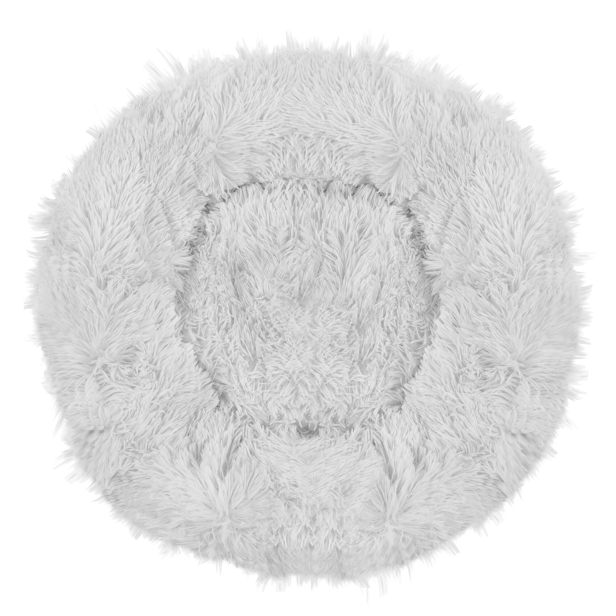 Pat Sersimo pentru caini si pisici, cu husa detasabila, gri, diametru 120cm Household NewTrend