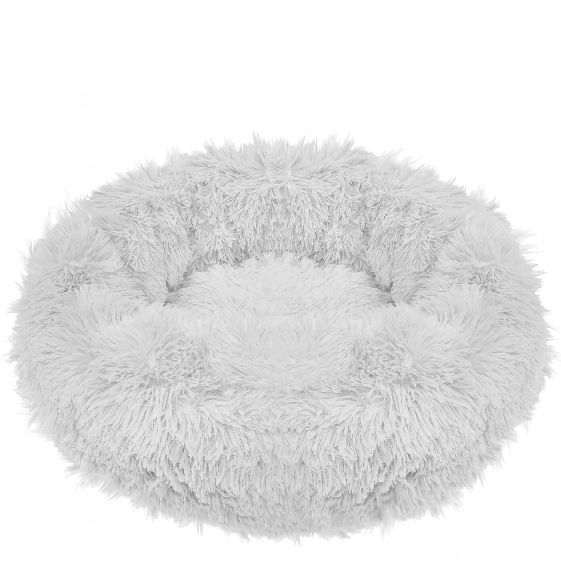 Pat Sersimo pentru caini si pisici, cu husa detasabila, gri, diametru 90cm Household NewTrend