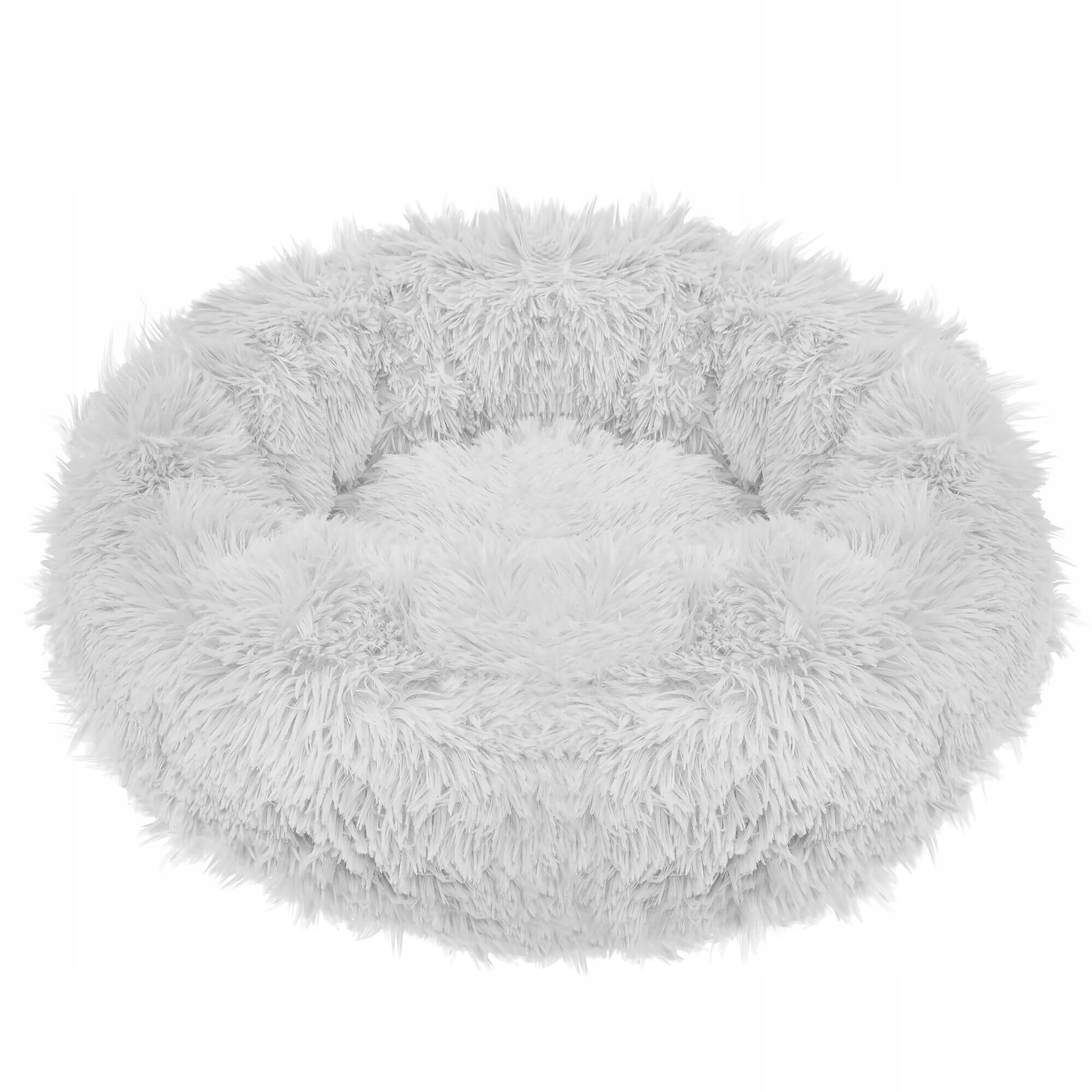 Pat Sersimo pentru caini si pisici, cu husa detasabila, gri, diametru 90cm Household NewTrend
