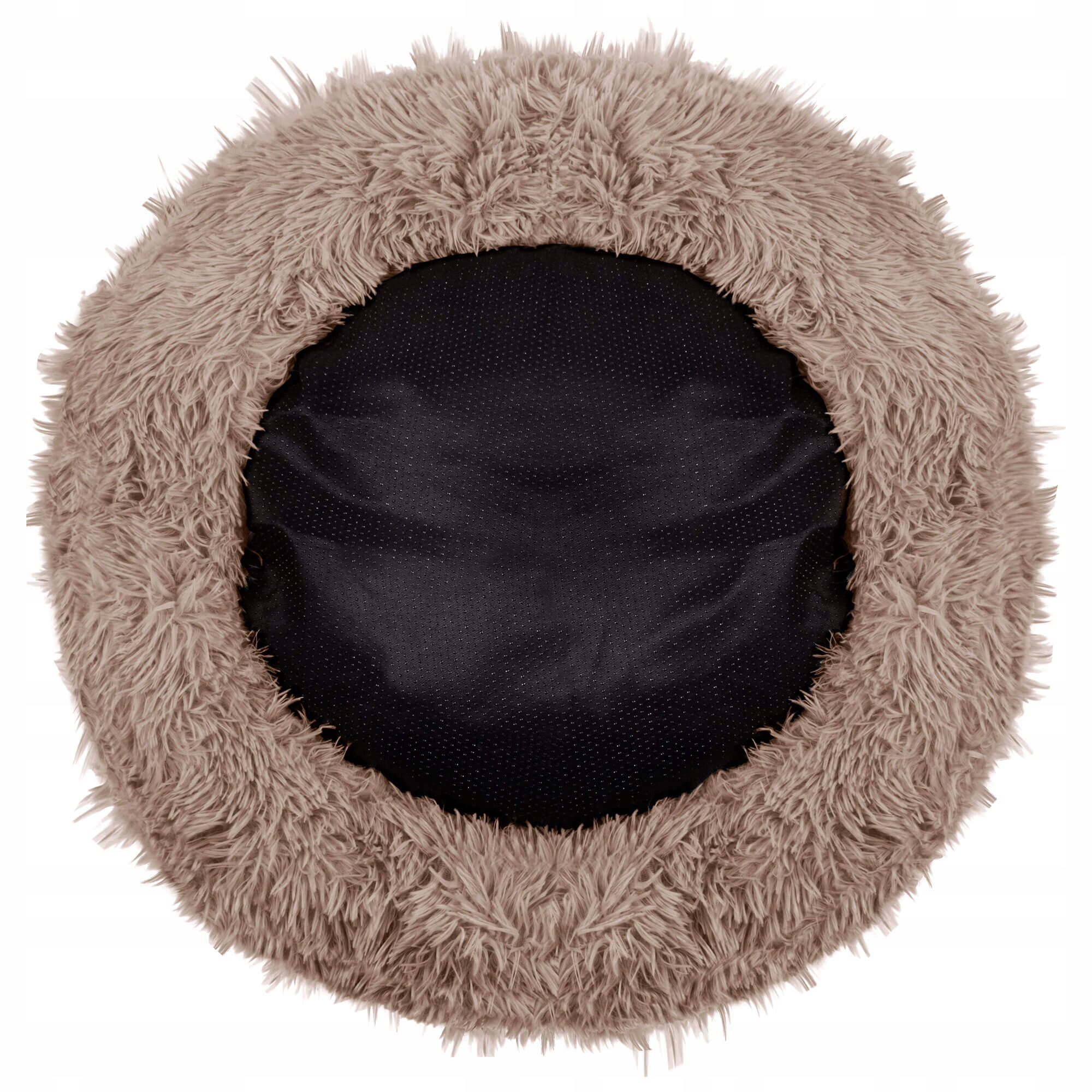 Pat Sersimo pentru caini si pisici, cu husa detasabila, maro deschis, diametru 80cm Household NewTrend