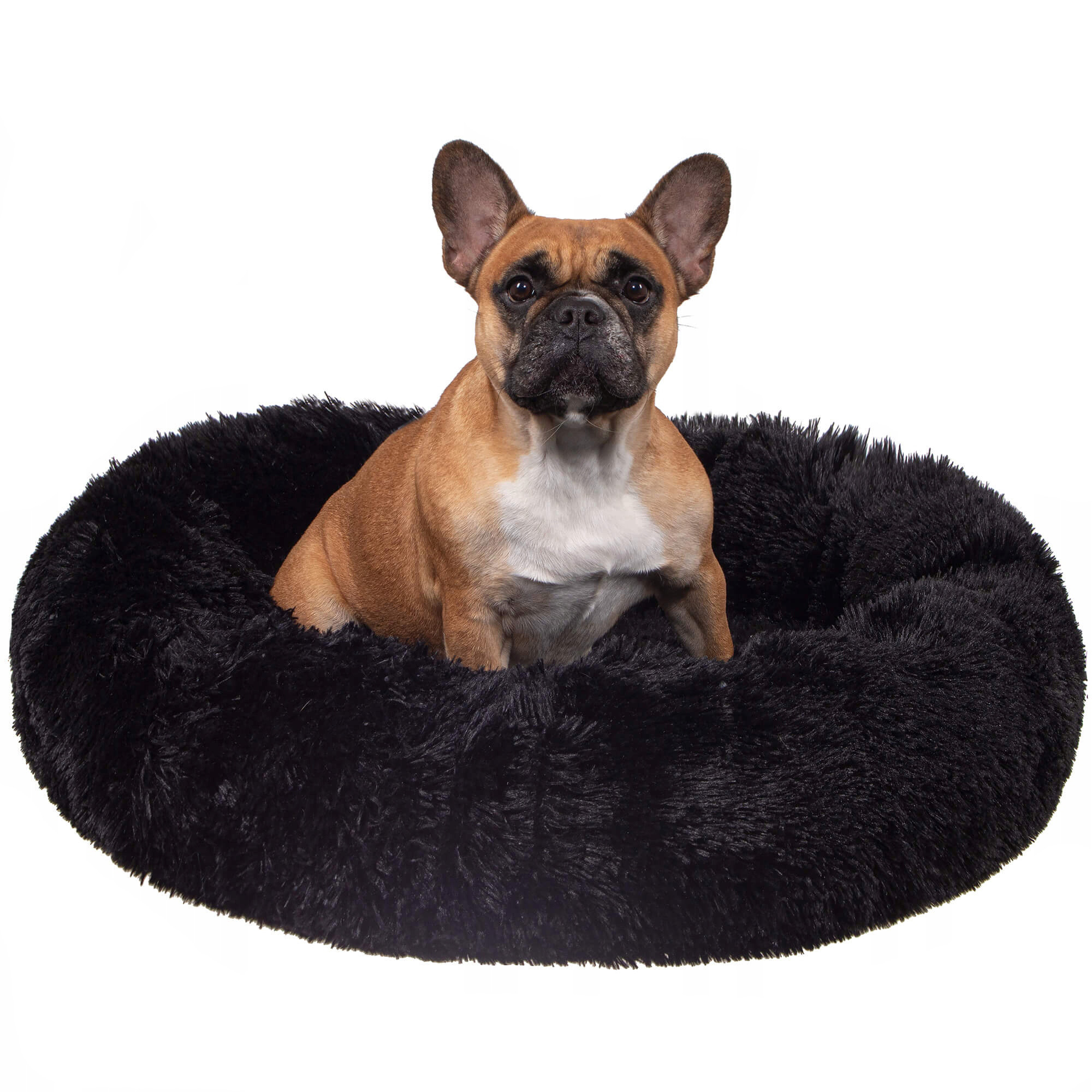 Pat Sersimo pentru caini si pisici, cu husa detasabila, negru, 40cm Household NewTrend