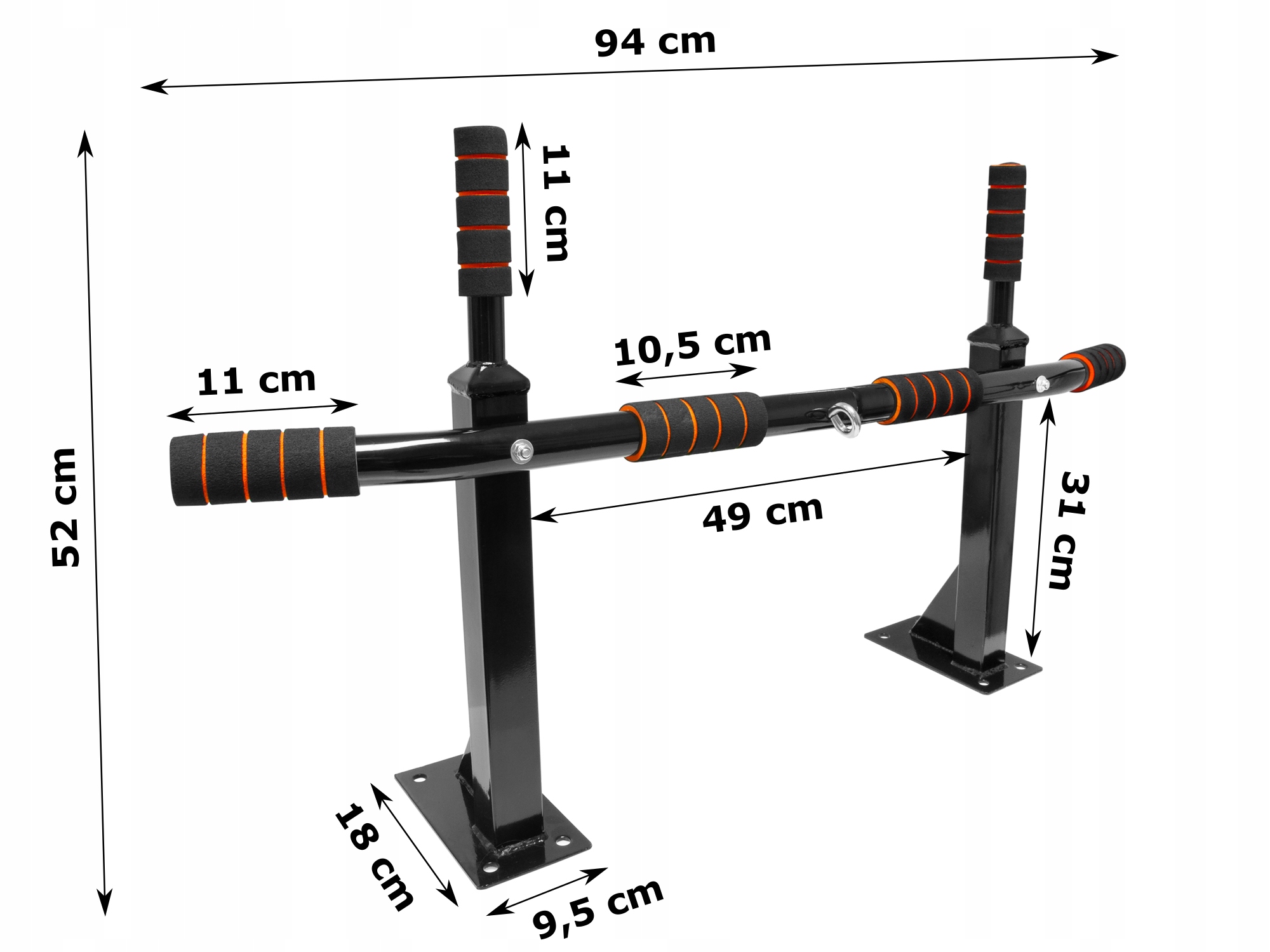 Bara de tractiuni, multifunctionala, pentru perete, cu manere antiderapante, capacitate 250kg Household NewTrend
