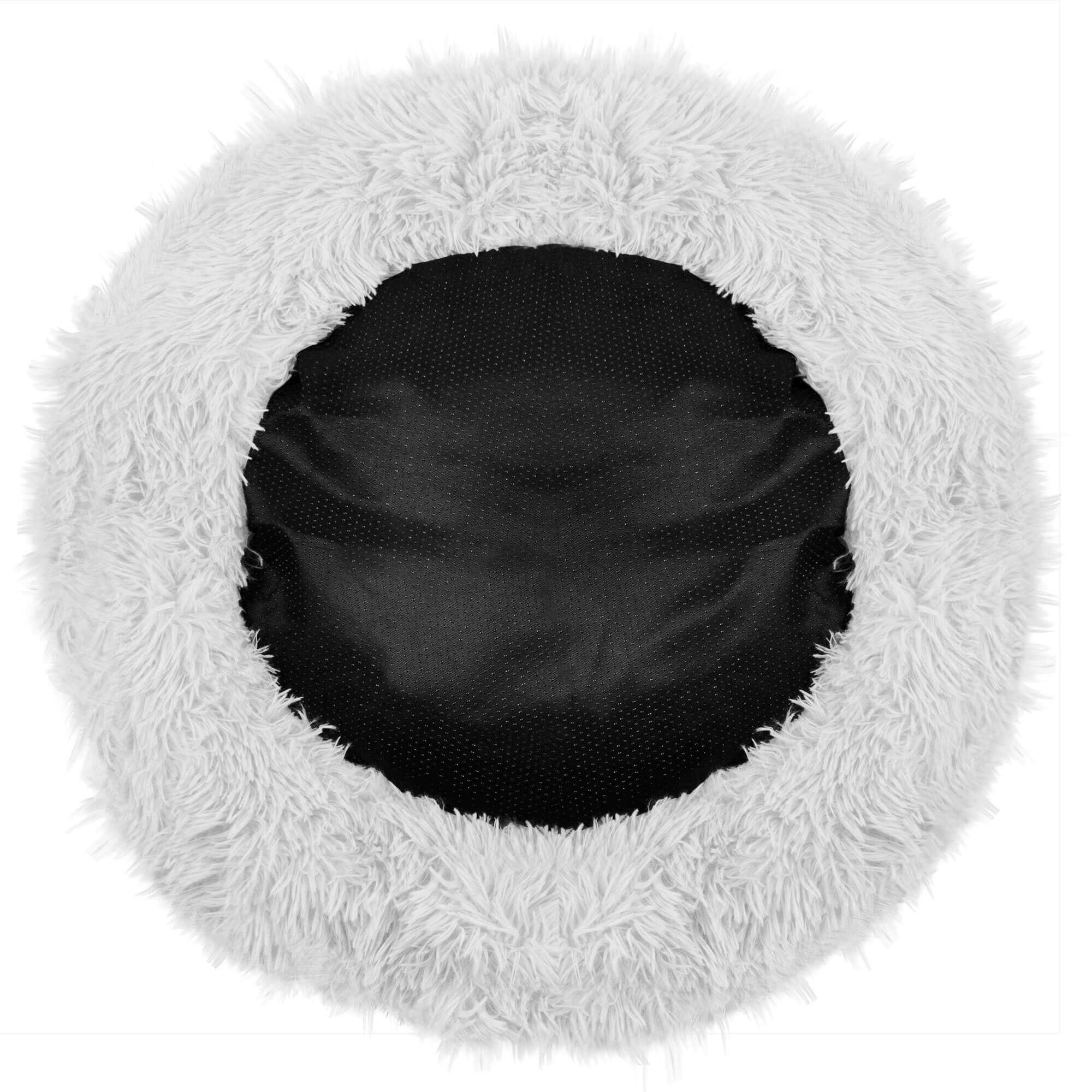 Pat Sersimo pentru caini si pisici, cu husa detasabila, gri, diametru 80cm Household NewTrend