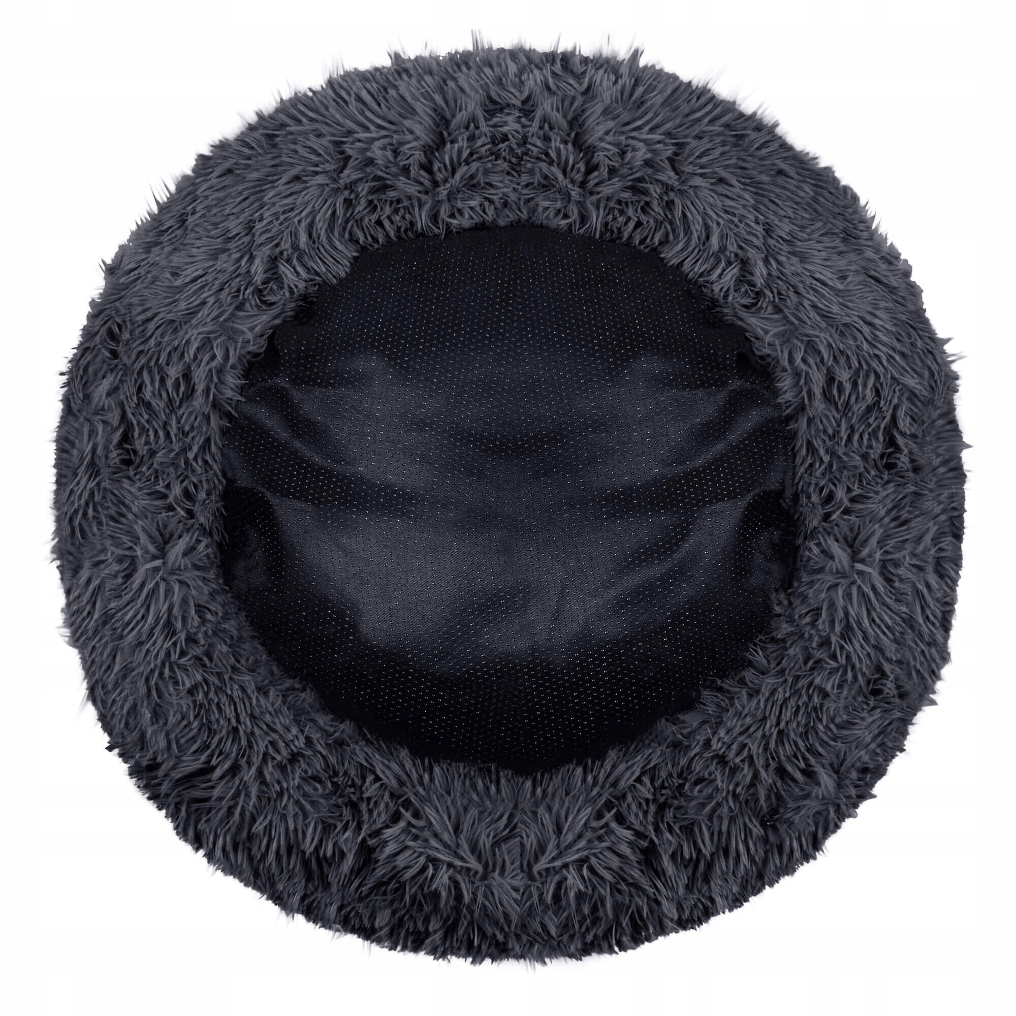 Pat Sersimo pentru caini si pisici, cu husa detasabila, gri inchis, diametru 80cm Household NewTrend