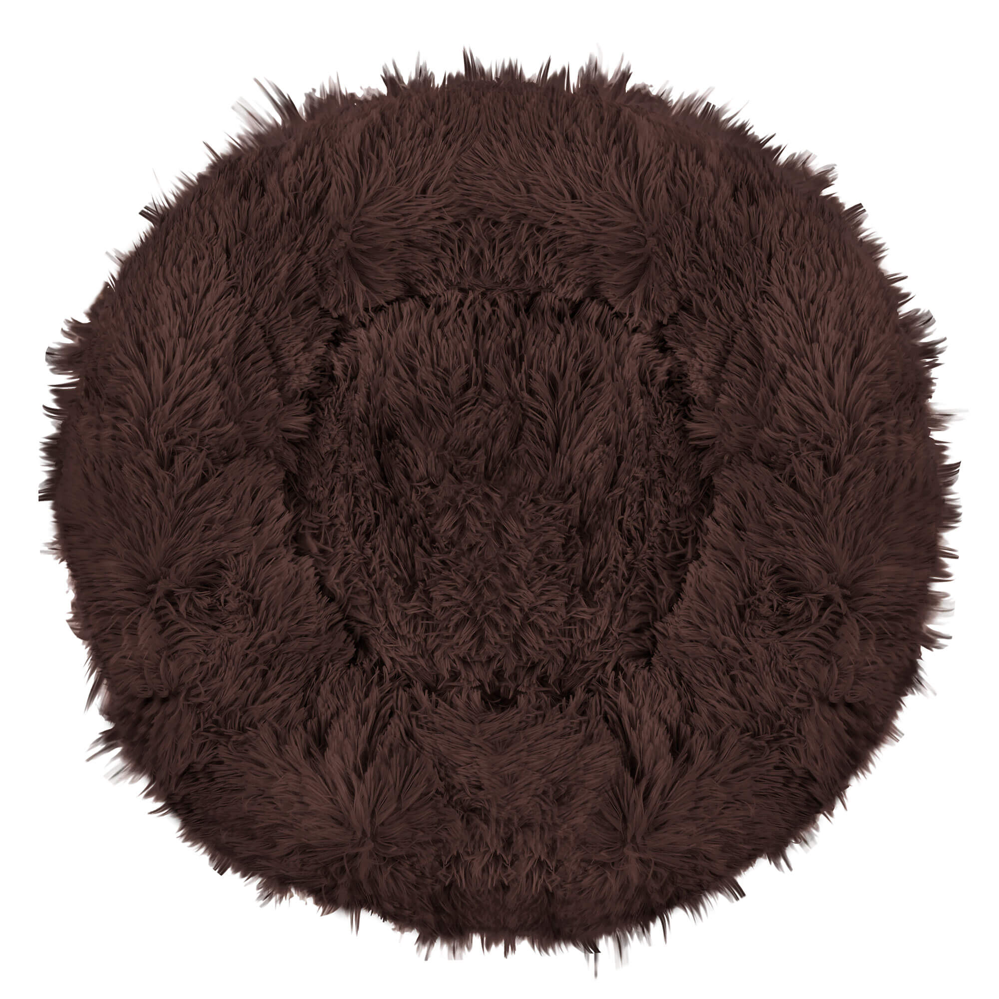 Pat Sersimo pentru caini si pisici, cu husa detasabila, maro, diametru 50cm Household NewTrend