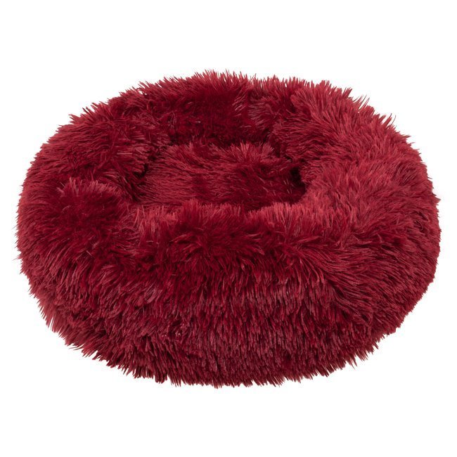 Pat Sersimo pentru caini si pisici, cu husa detasabila, visiniu, diametru 60cm Household NewTrend