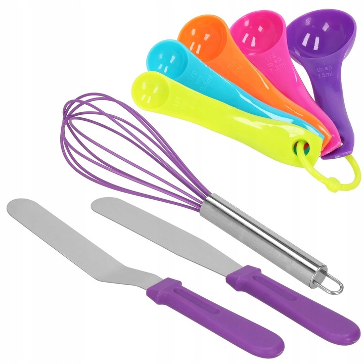 Set patiserie cu platou rotativ, 137 piese cu sabloane pentru ornarea prajiturilor Household NewTrend