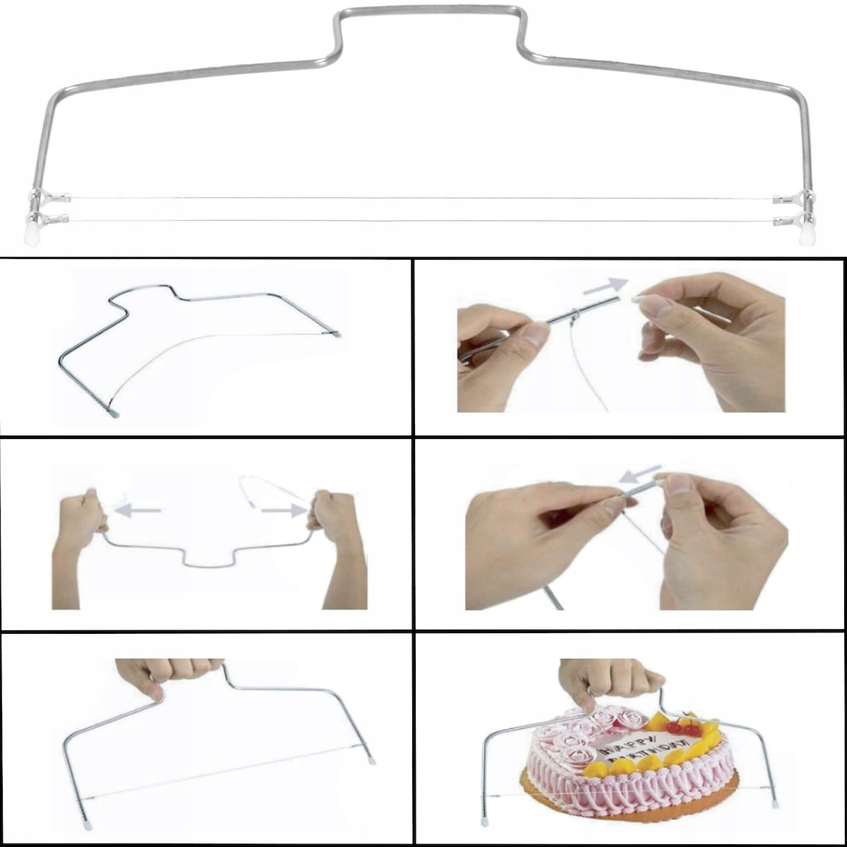 Set patiserie cu platou rotativ si 4 tavi de copt, 345 piese cu sabloane pentru ornarea prajiturilor Household NewTrend