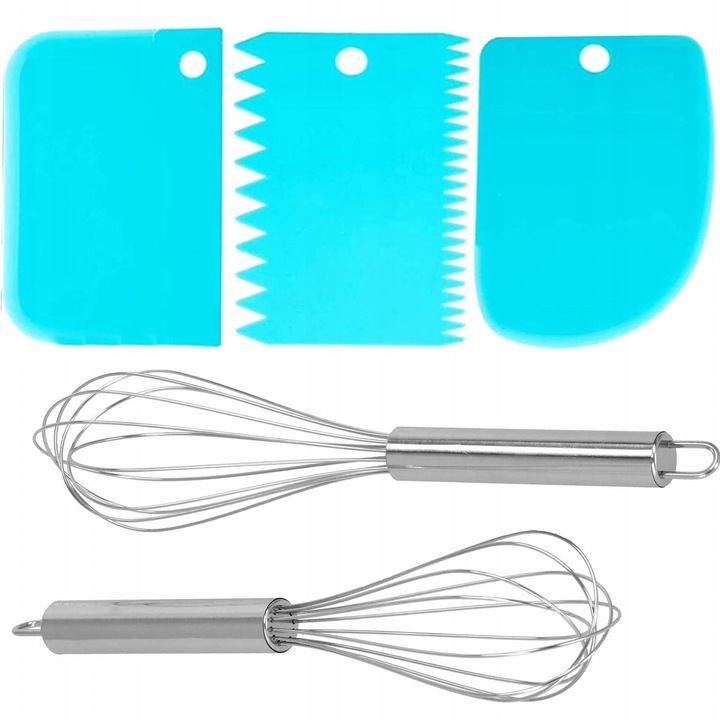 Set patiserie cu platou rotativ si 4 tavi de copt, 345 piese cu sabloane pentru ornarea prajiturilor Household NewTrend