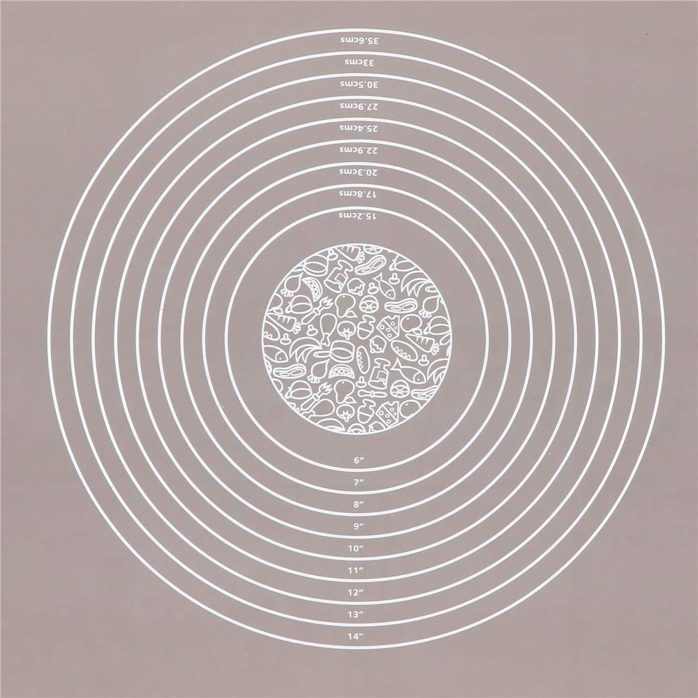 Plansa din silicon alimentar de framantat aluat, rezistenta la temperaturi ridicate, 50x40cm, gri Household NewTrend