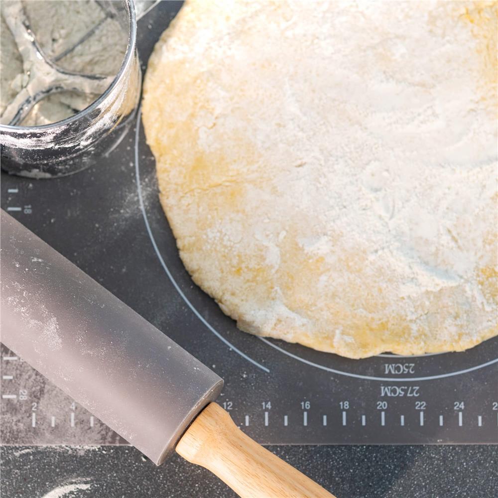Plansa din silicon alimentar de framantat aluat, rezistenta la temperaturi ridicate, 50x40cm, gri Household NewTrend