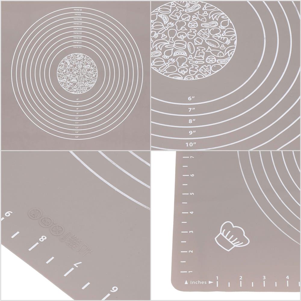 Plansa din silicon alimentar de framantat aluat, rezistenta la temperaturi ridicate, 50x40cm, gri Household NewTrend