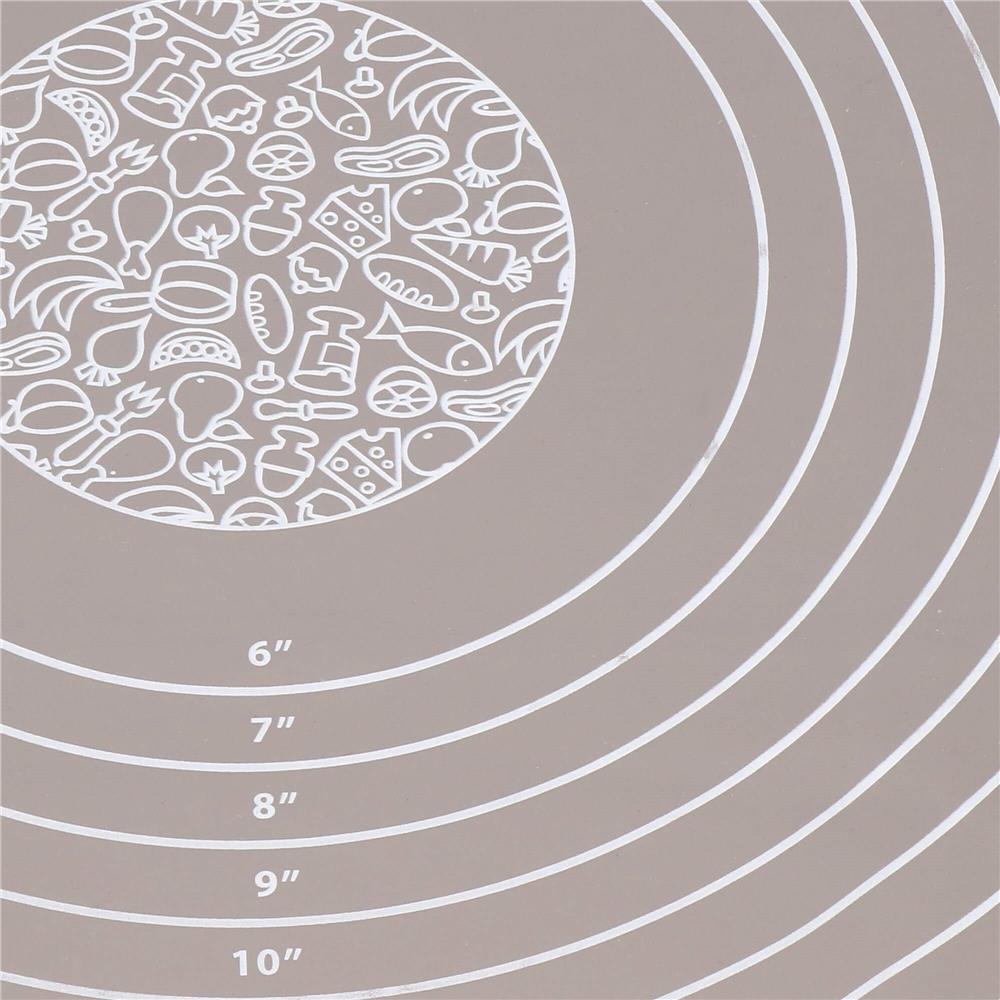 Plansa din silicon alimentar de framantat aluat, rezistenta la temperaturi ridicate, 50x40cm, gri Household NewTrend