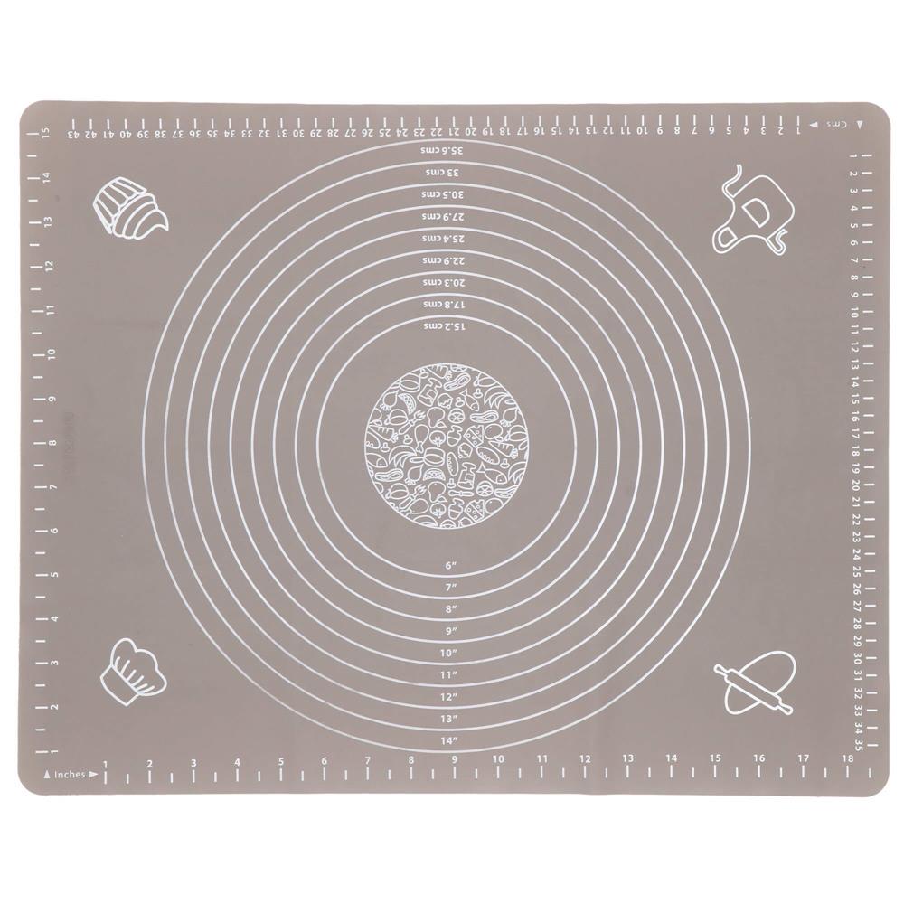 Plansa din silicon alimentar de framantat aluat, rezistenta la temperaturi ridicate, 50x40cm, gri Household NewTrend