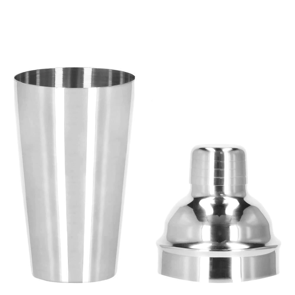 Set Cocktail Shaker Kit pentru barmani 750ml, KI12, suport bambus, 12 piese Household NewTrend