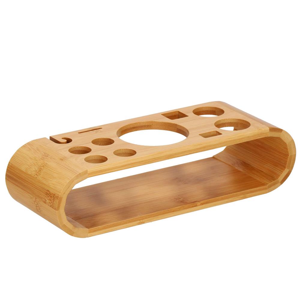Set Cocktail Shaker Kit pentru barmani 750ml, KI25, suport bambus, 12 piese Household NewTrend