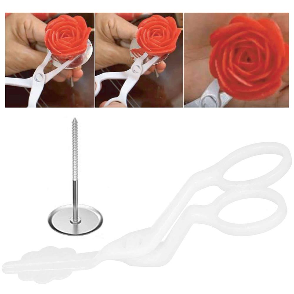 Set patiserie cu platou rotativ, 37 piese cu sabloane pentru ornarea prajiturilor Household NewTrend
