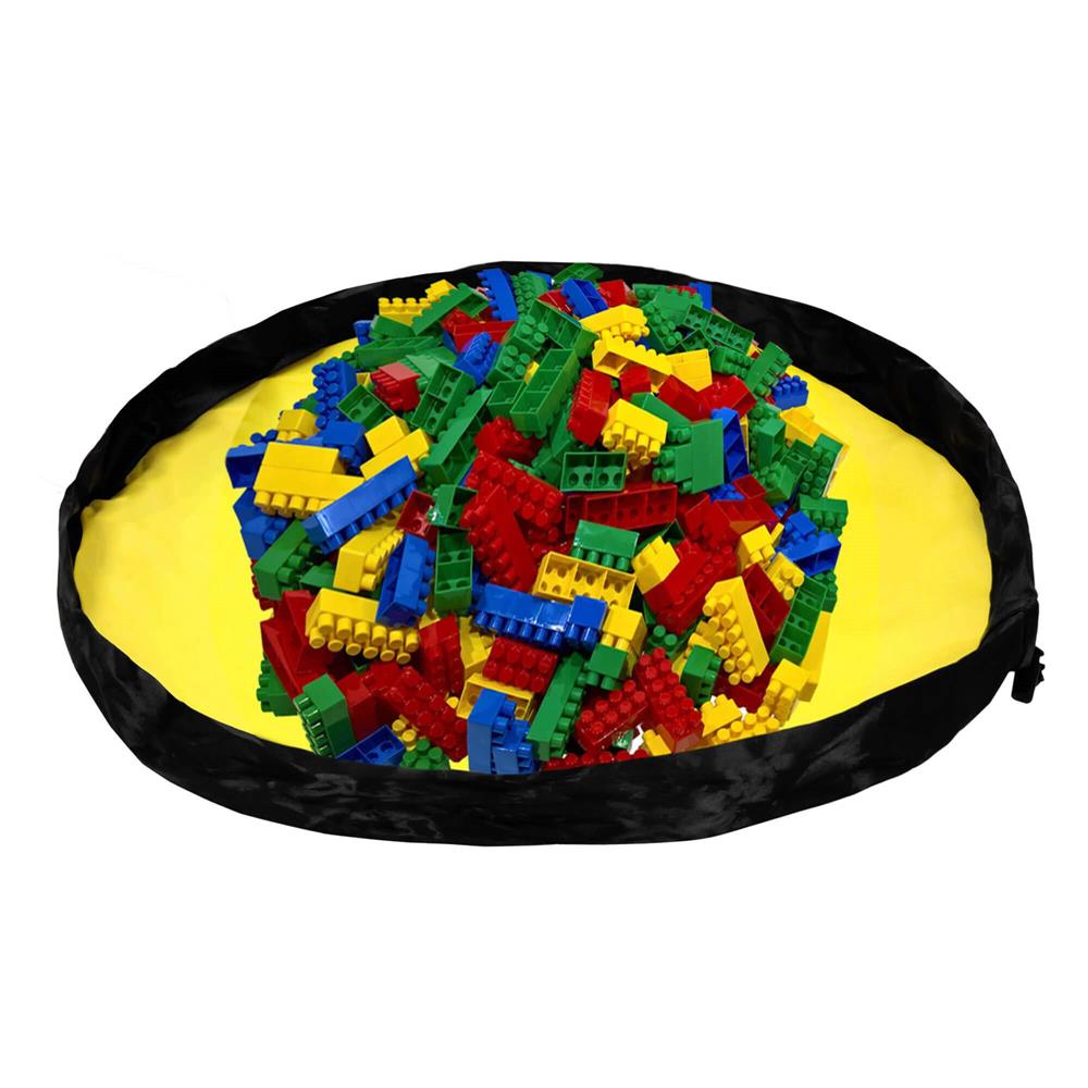 Cos depozitare haine sau jucarii, 30x30 cm, bumbac si in, 27 l, animalute, alb Household NewTrend