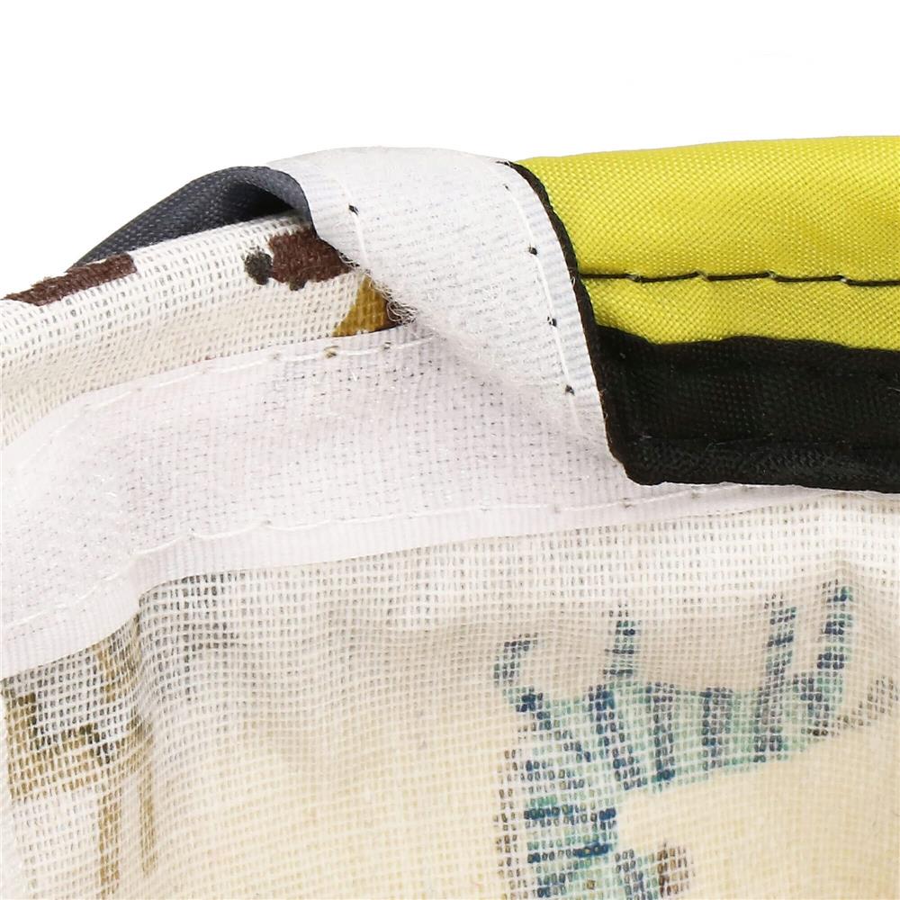 Cos depozitare haine sau jucarii, 30x30 cm, bumbac si in, 27 l, animalute, alb Household NewTrend