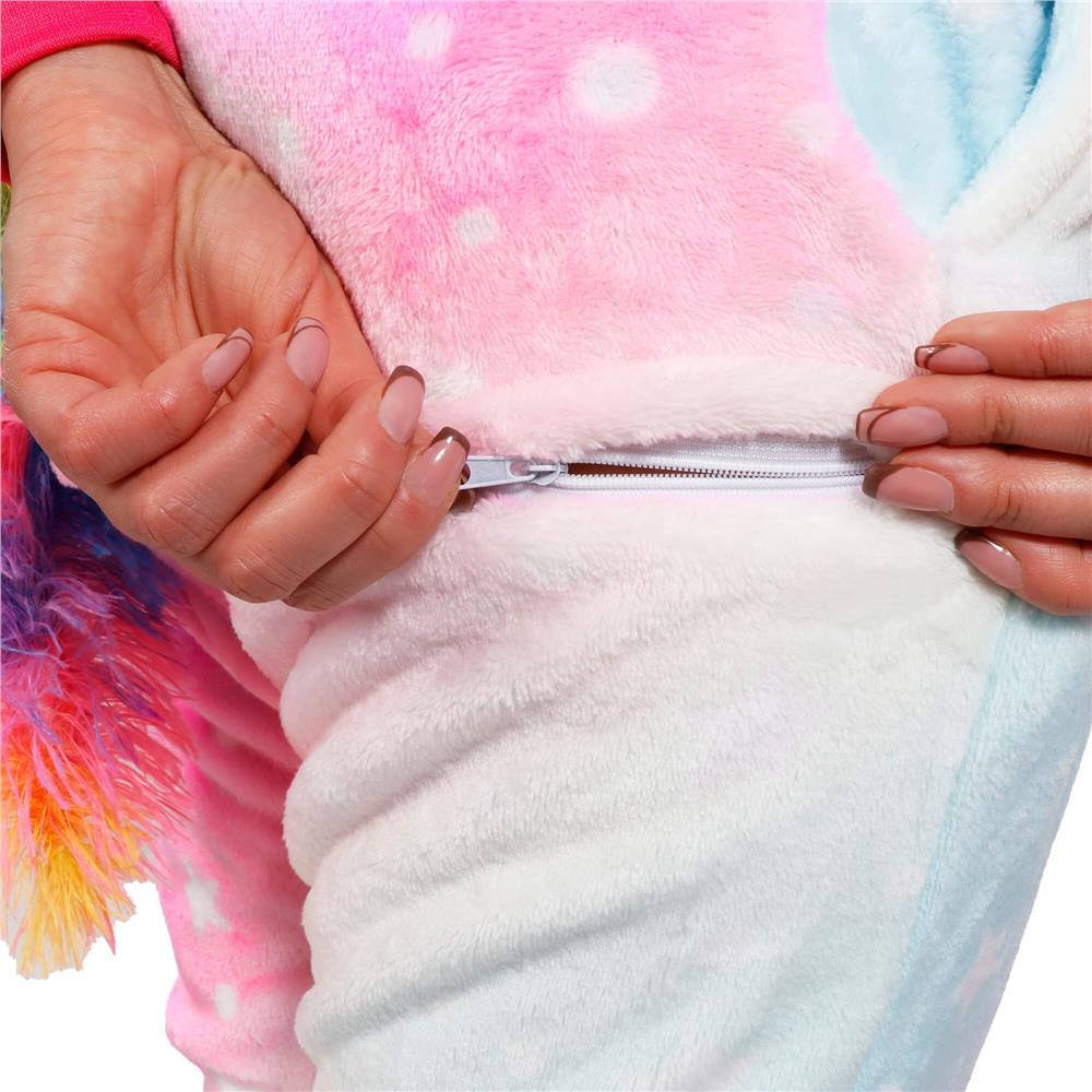 Pijama tip salopeta pentru copii, model unicorn, marime 130-140cm Household NewTrend