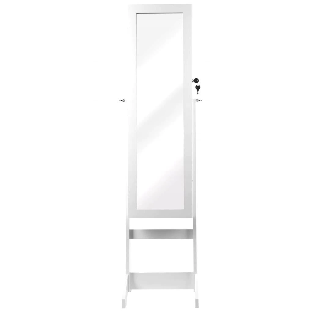 Dulap de toaleta cu oglinda si spatiu de depozitare bijuterii, 35x139cm, alb Household NewTrend