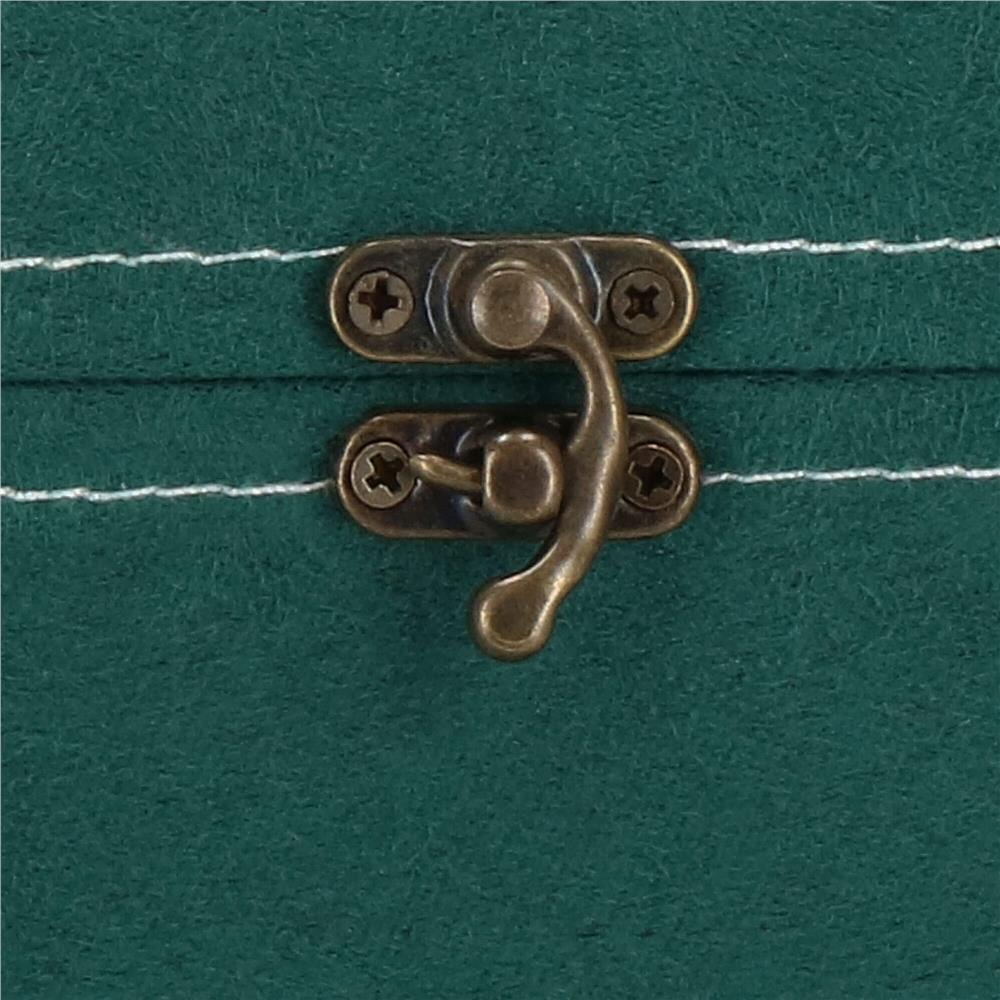 (DL) Cutie depozitare si organizare bijuterii, velur, 12x 12 x 12 cm, verde Household NewTrend