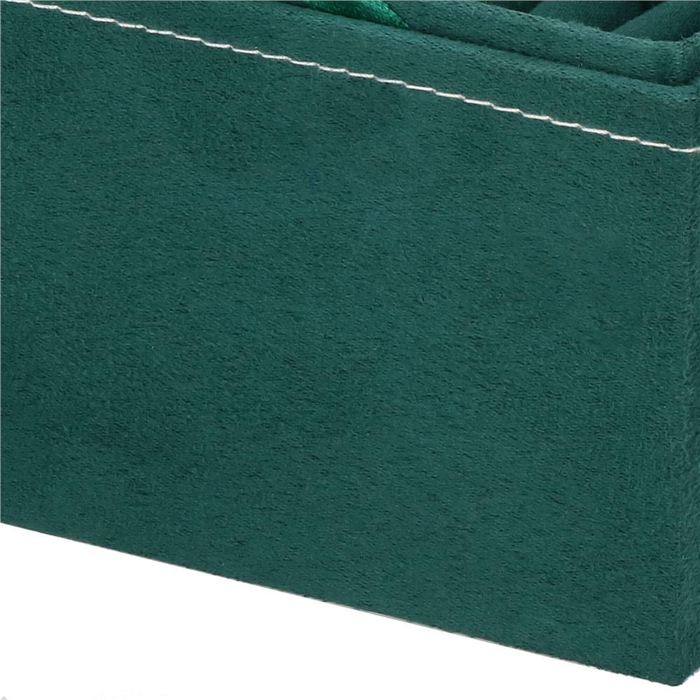 (DL) Cutie depozitare si organizare bijuterii, velur, 12x 12 x 12 cm, verde Household NewTrend