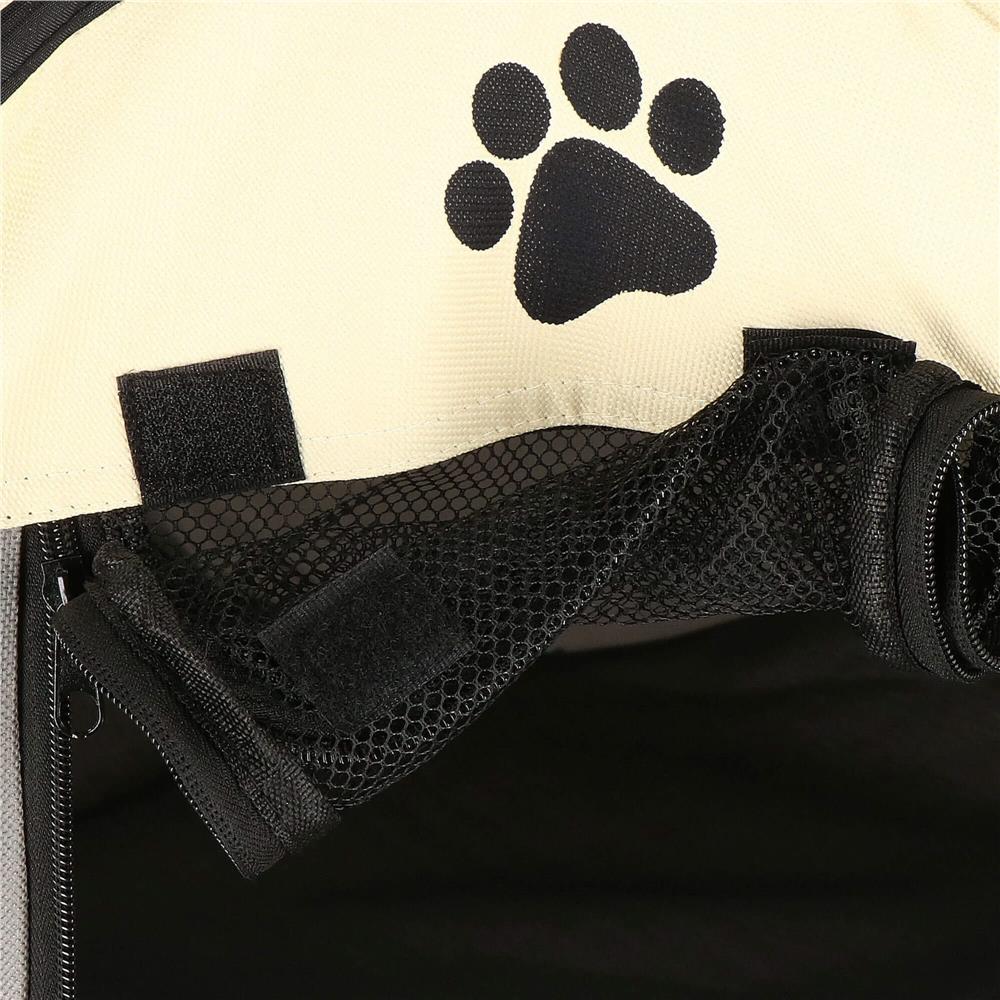 Tarc pliabil pentru animale de companie, diametru 91cm, gri crem Household NewTrend