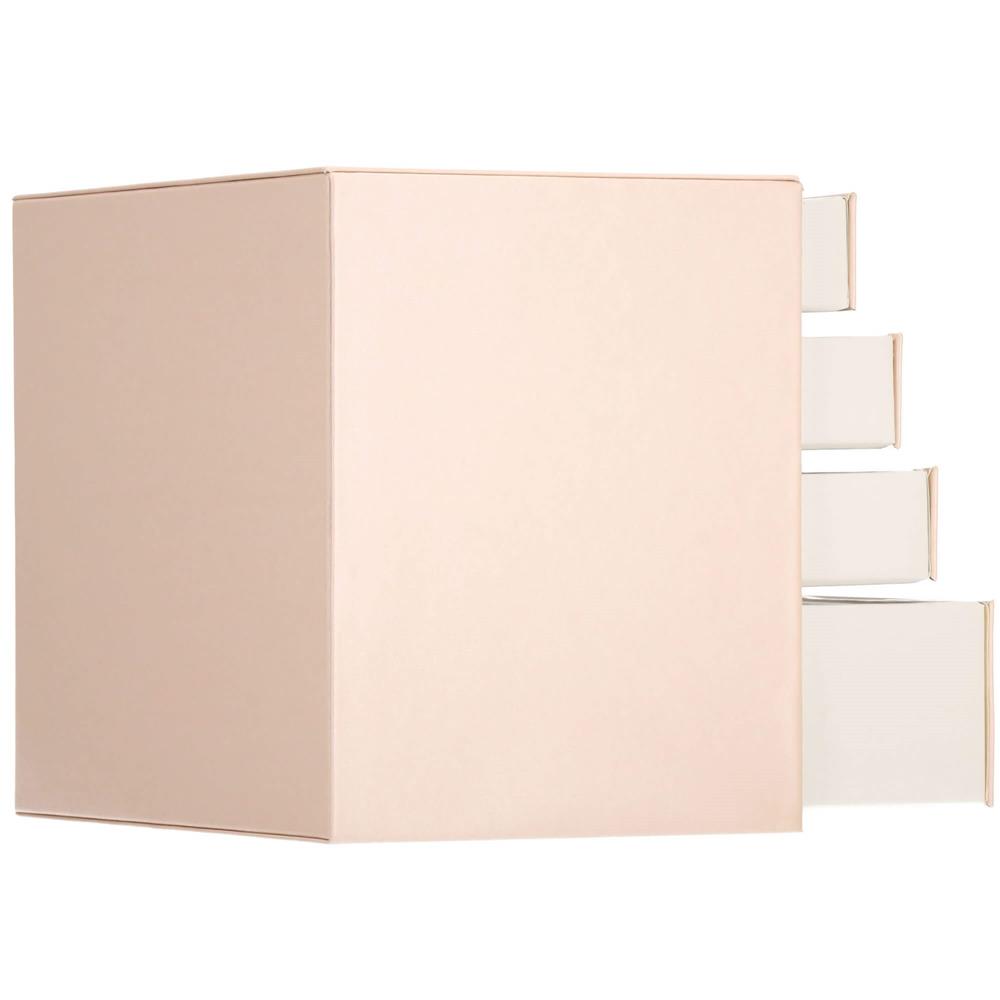 (DL) Cutie depozitare si organizare bijuterii, piele ecologica + velur, 26 x 22 x 18 cm, roz Household NewTrend