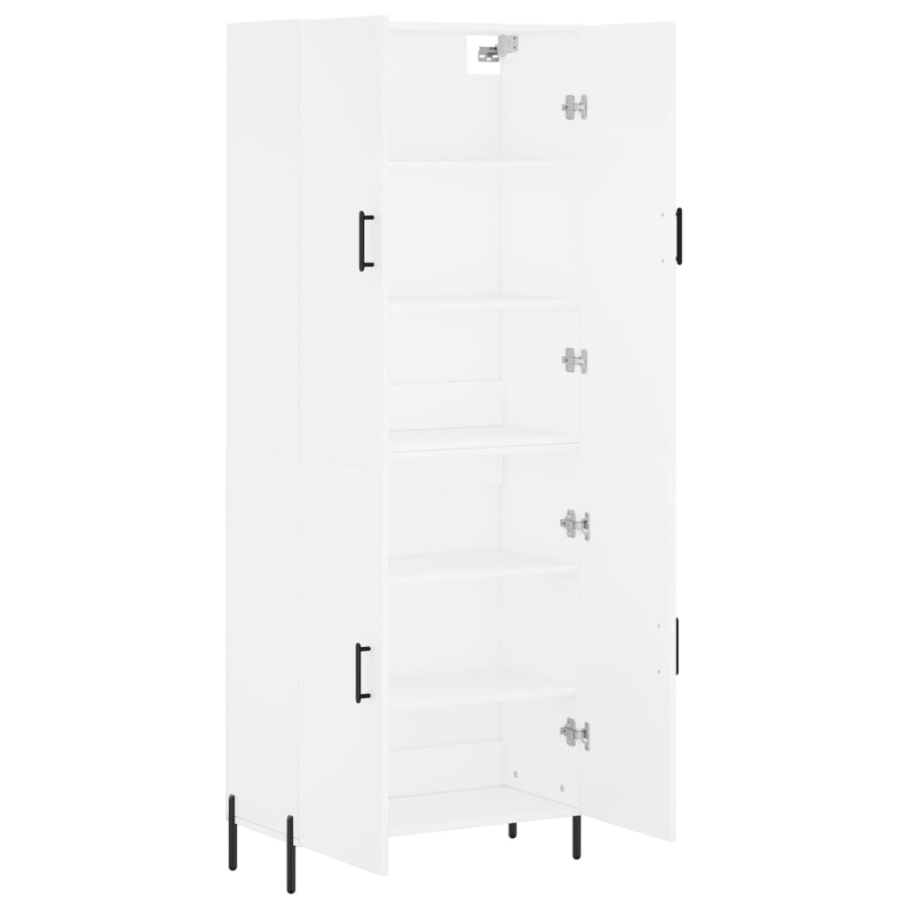 Dulap înalt, alb, 69,5x34x180 cm, lemn compozit GartenMobel Dekor