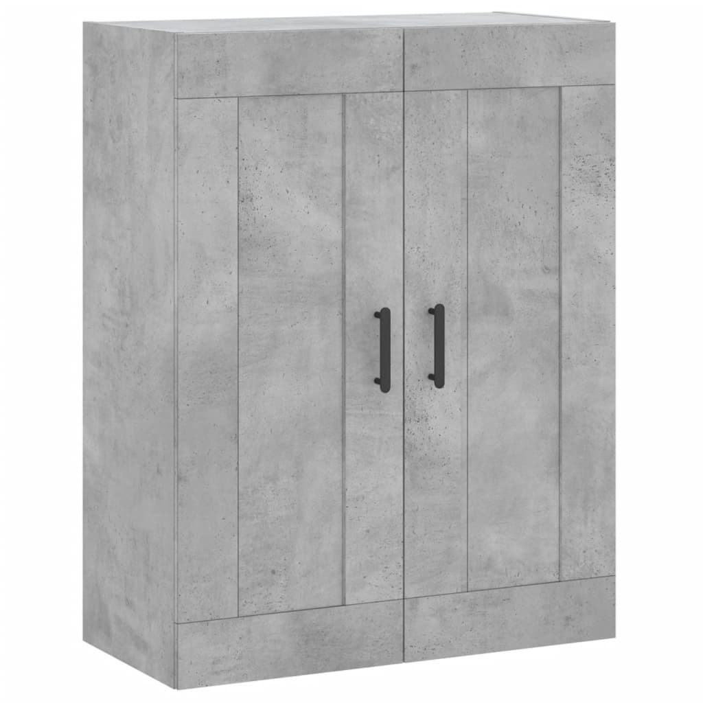 Dulap înalt, gri beton, 69,5x34x180, lemn compozit GartenMobel Dekor