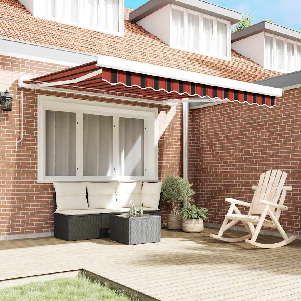 Obraz retractabil manual, portocalie și maro, 350 x 250 cm GartenMobel Dekor