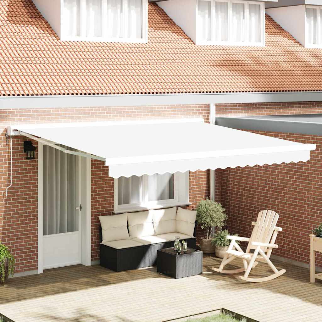 Pergola Retractabilă Albă 400x300 cm GartenMobel Dekor