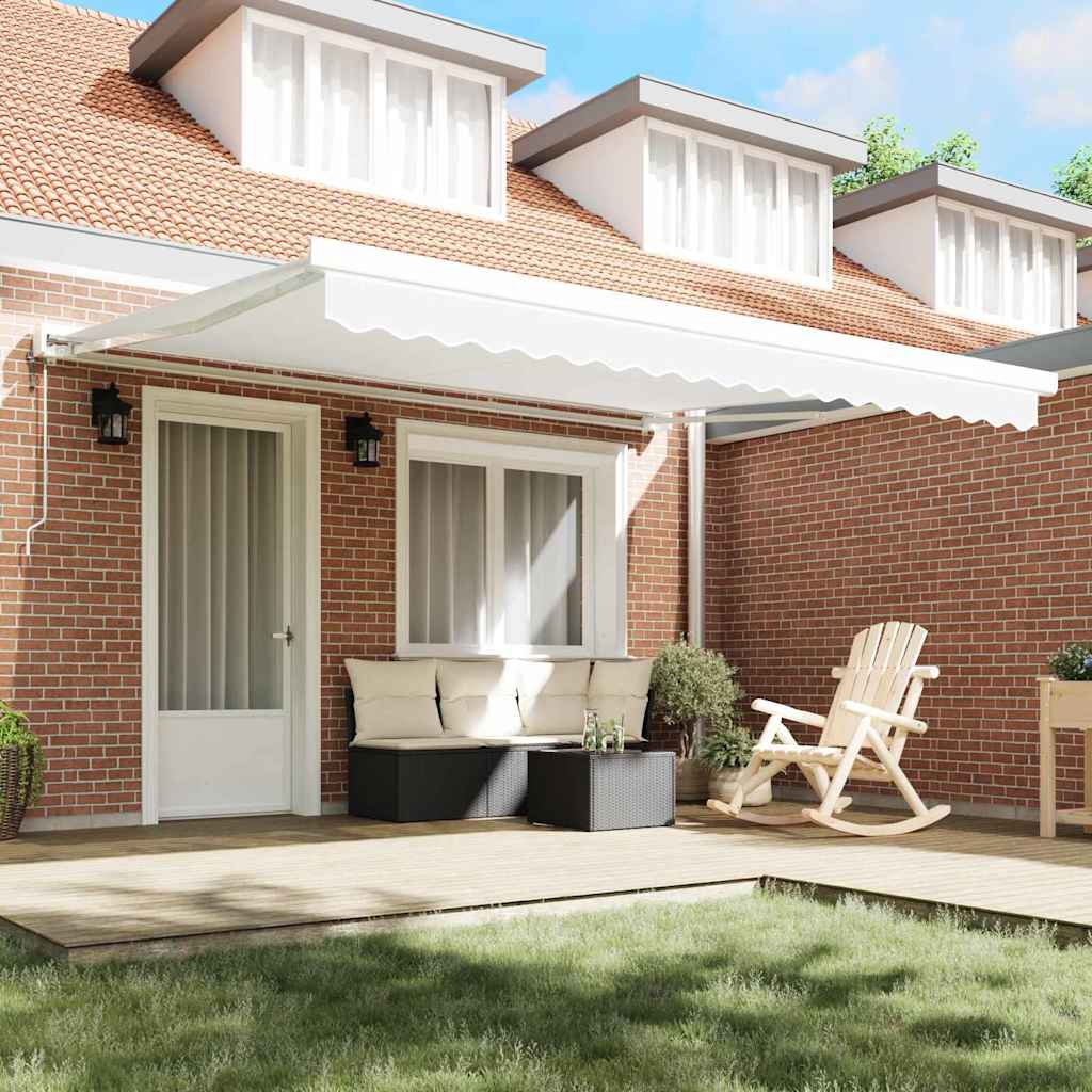 Pergola Retractabilă Albă 400x300 cm GartenMobel Dekor