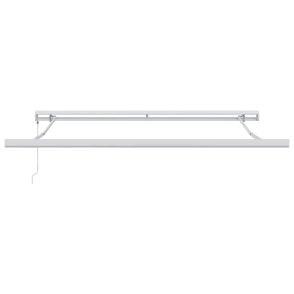 Pergolă manuală retractabilă albă 350 x 250 cm GartenMobel Dekor