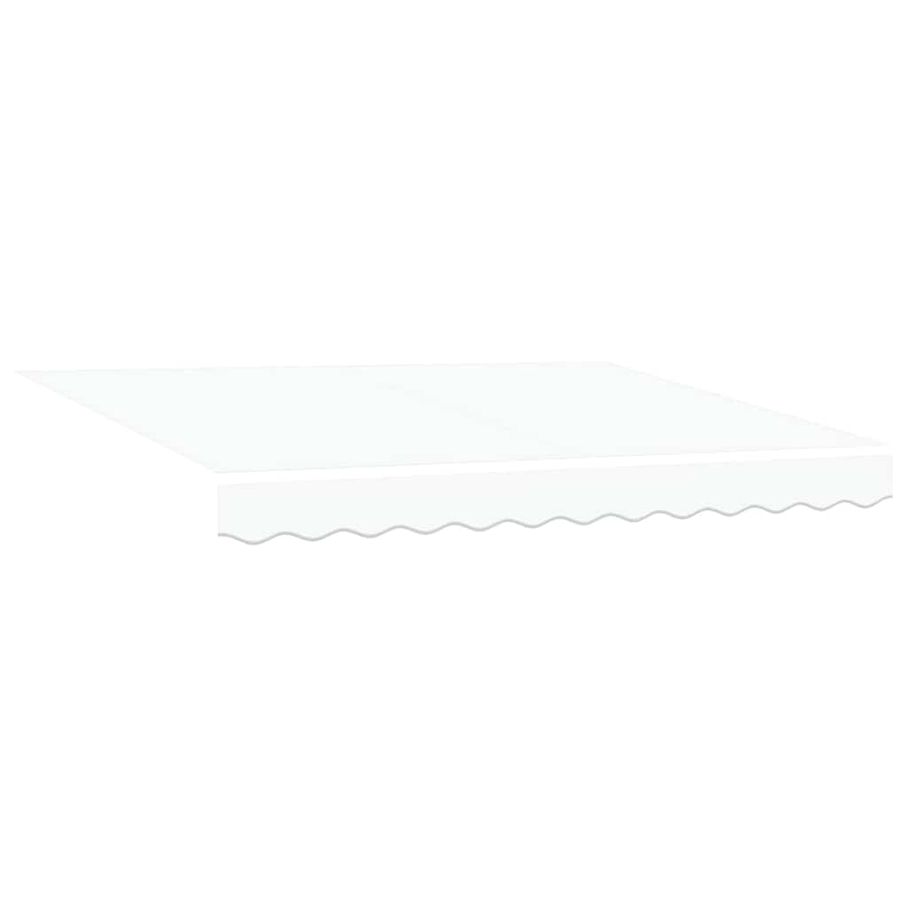 Pergolă manuală retractabilă albă 350 x 250 cm GartenMobel Dekor