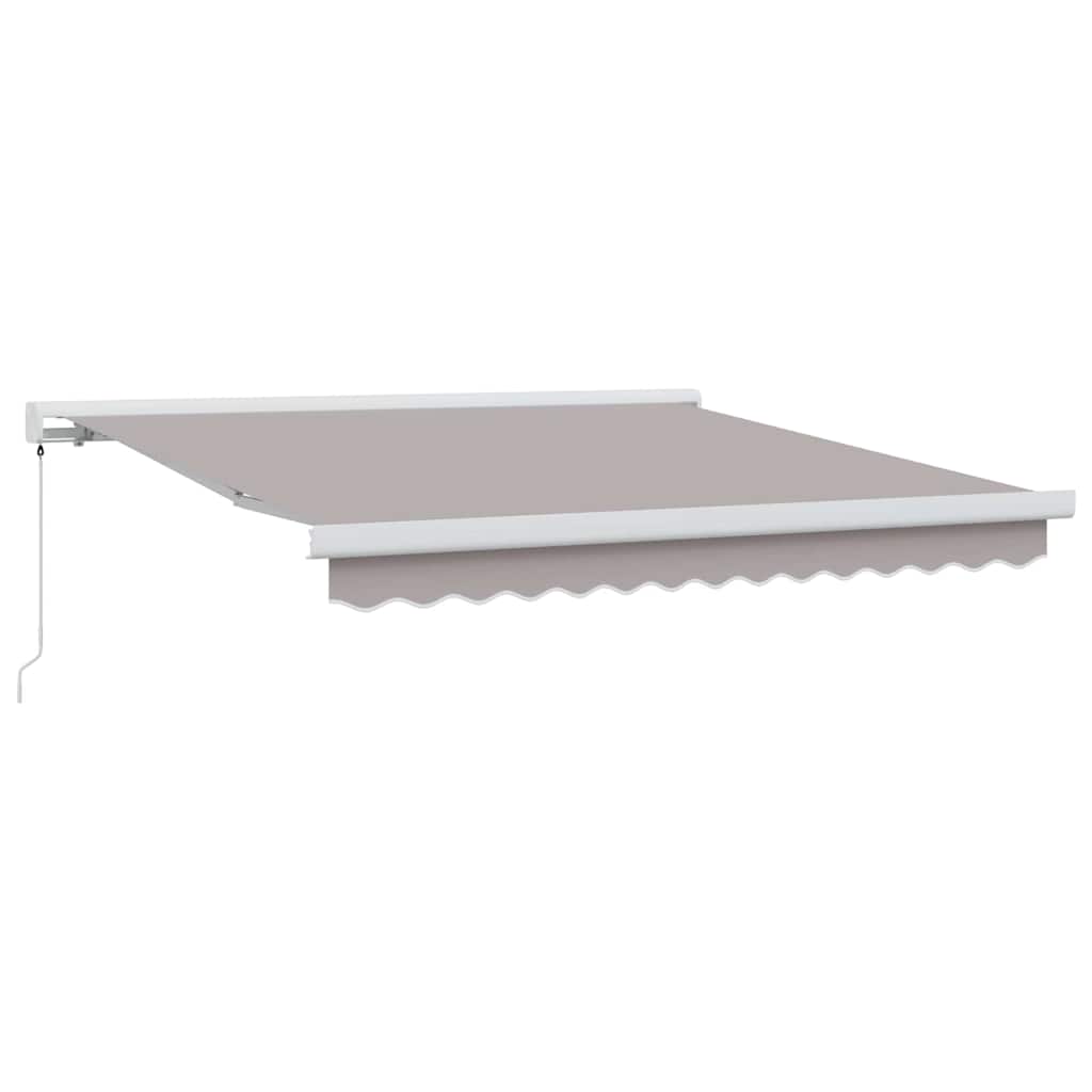 Pergolă retractabilă manuală Gri deschis 350x250 cm GartenMobel Dekor