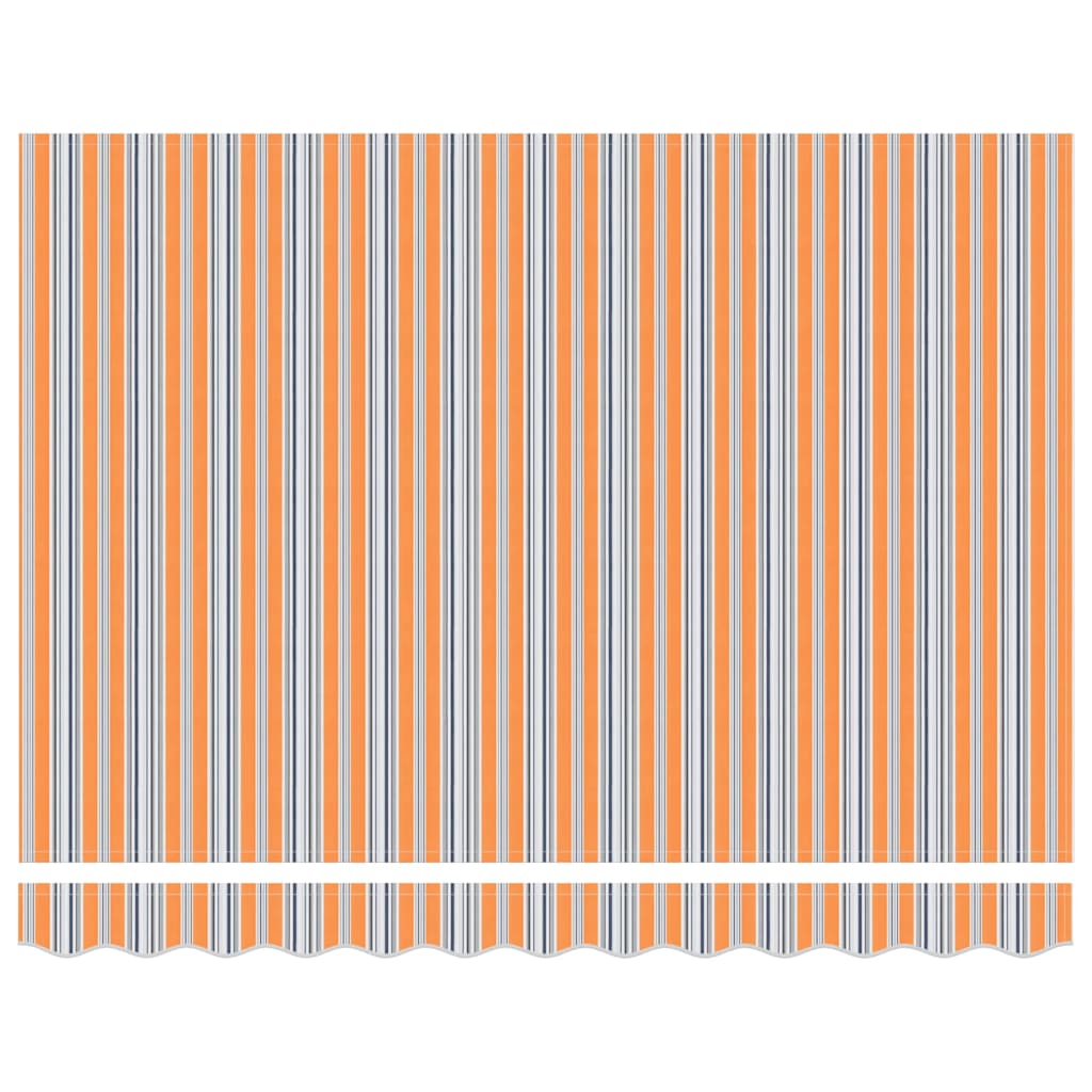 Umbrela Manuală Retractabilă cu Dungi Colorate - 350 x 250 cm GartenMobel Dekor