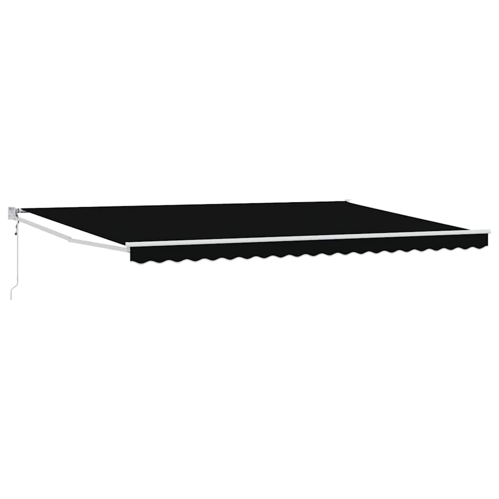 Marchiză retractabilă automată Neagră 500x300 cm GartenMobel Dekor