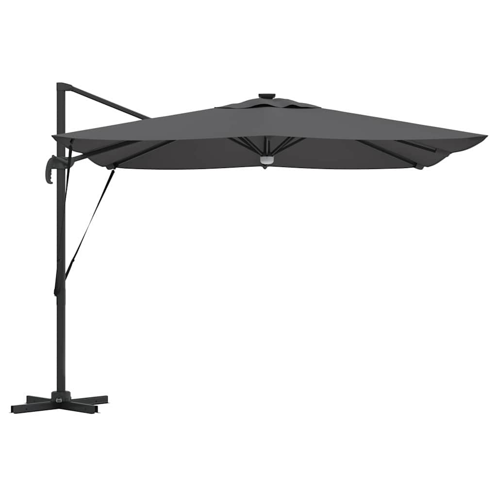 Parasol Roma cu braț articulat Antracit mare GartenMobel Dekor