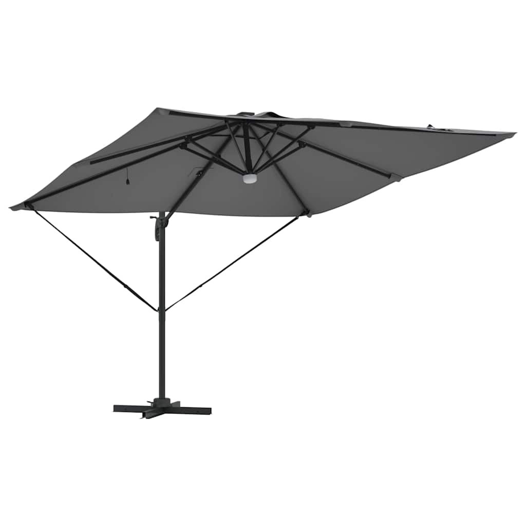 Parasol Roma cu braț articulat Antracit mare GartenMobel Dekor
